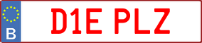 Trailer License Plate